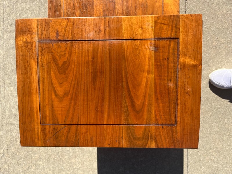Mid Century Modern Bissman Solid Walnut Two-Tier Side Table / End Table 1959 gallery