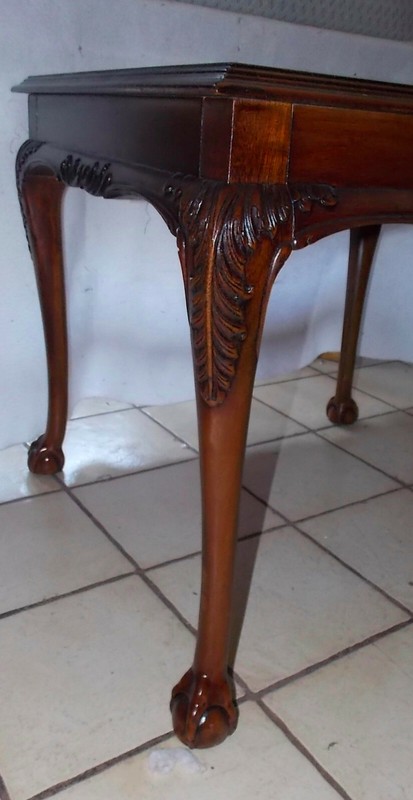 Mahogany Carved End Table / Side Table by Baker (ET47) gallery