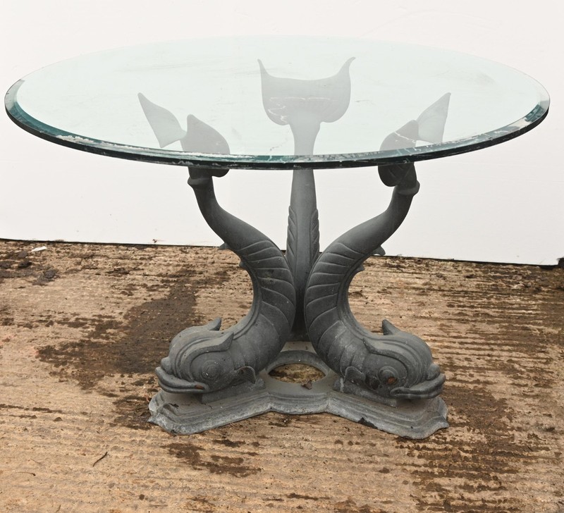 Bronze Sea Serpent Table Garden Dining Italian Grand Tour gallery