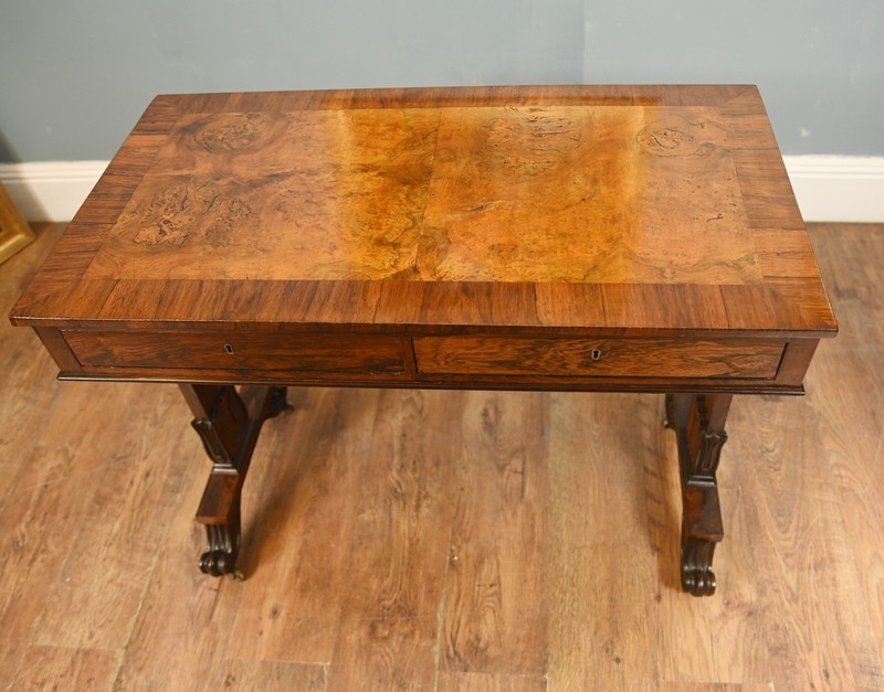 Regency Writing Table Walnut Desk 1820 gallery