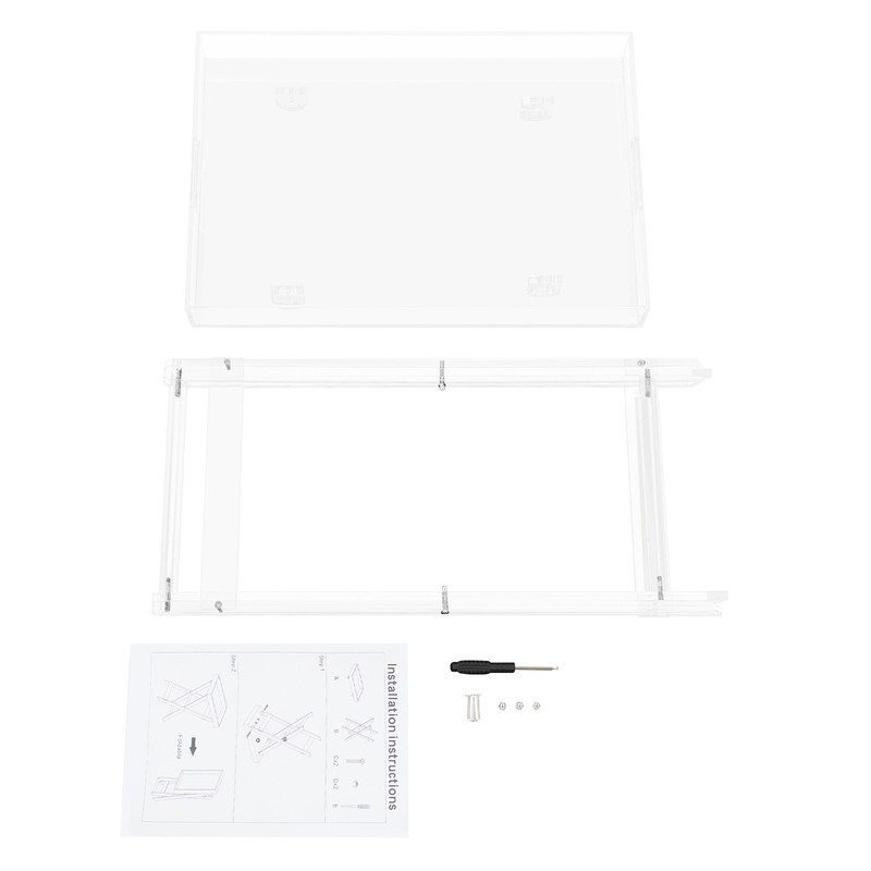 Furniture Acrylic Folding Tray Table, Side End Table, Clear Modern Tray Table gallery