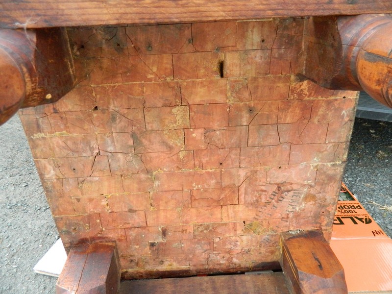 Vintage, Authentic Butcher Block Antique Butcher Block 24" by 34" tall gallery