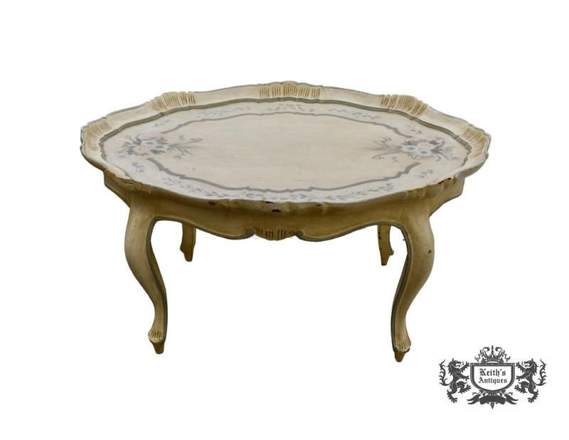 VTG. Painted Venetian Style Cocktail Table
