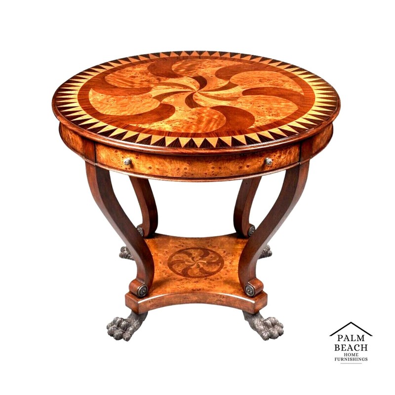 Theodore Alexander Center Table Swirling Teardrops