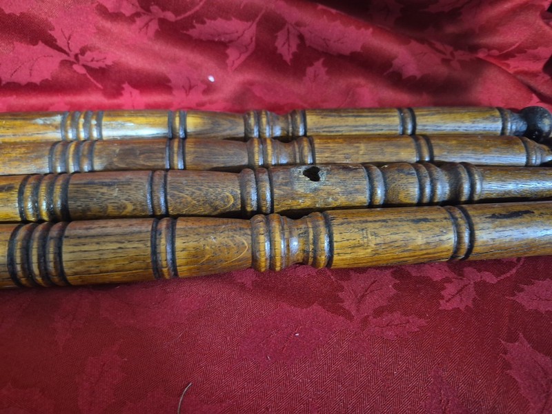 4 Vintage Oak Table Legs gallery