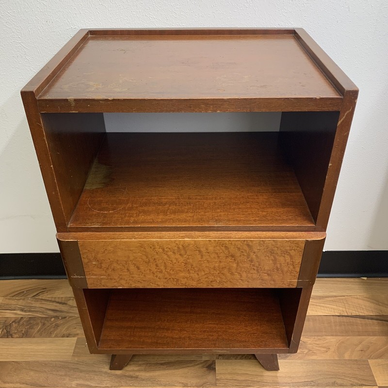 VTG 1950s Mid-Century Modern RWAY Solid Mahogany Wood 29″ Side End Accent Table