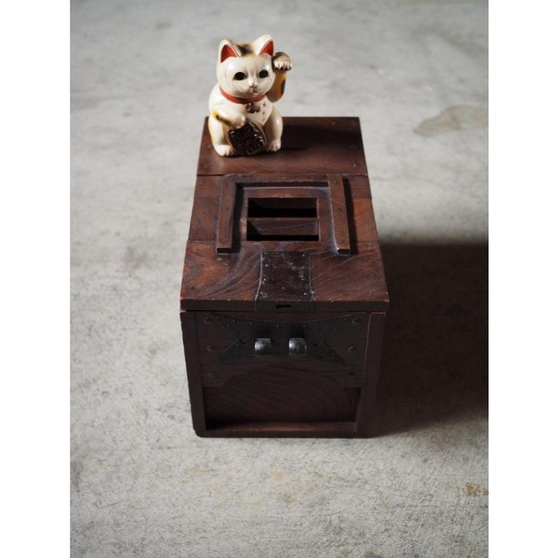 Antique Japanese Meiji Coin Box 100+ Yr Old K20862