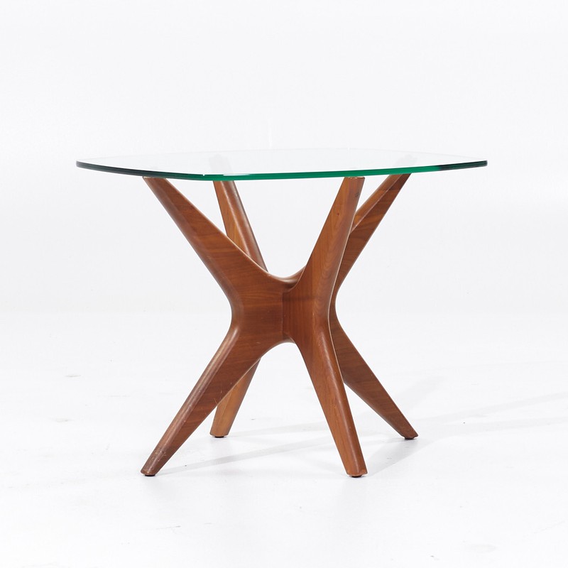 Adrian Pearsall Mid Century Walnut Jacks Side Tables - Pair gallery