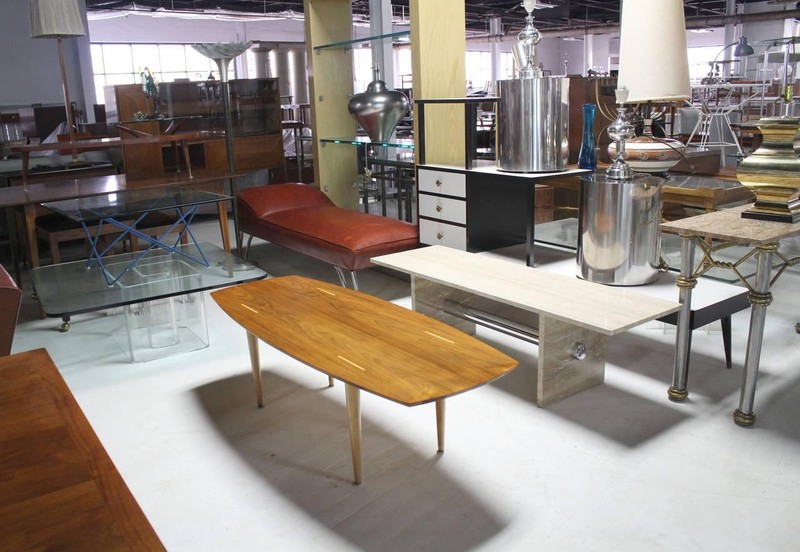 Boat Shape Light Walnut Tapered Birch Exposed Leg Tenon Coffee Table Mid Century gallery