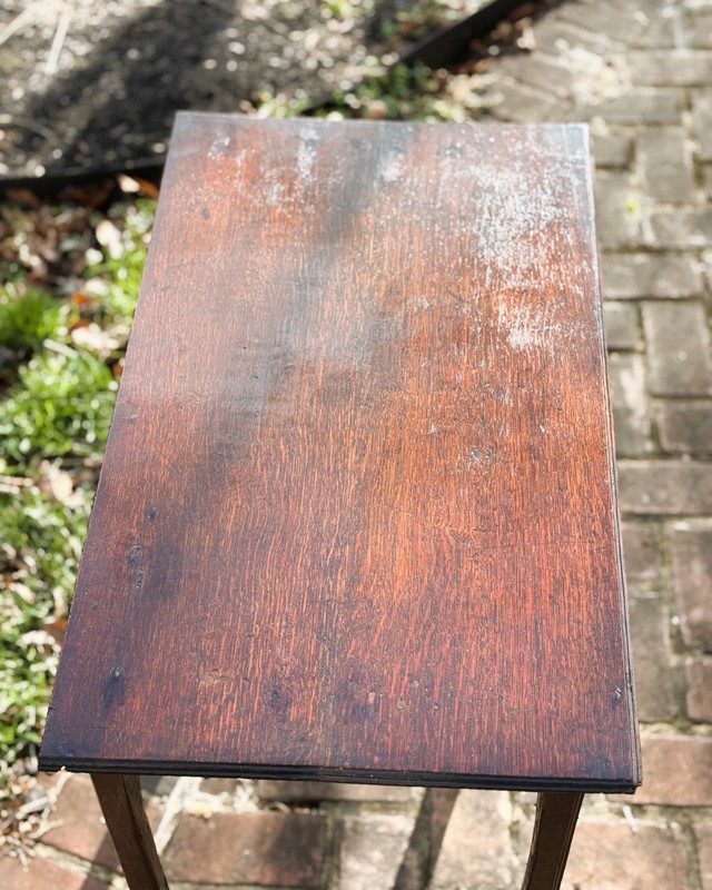 19th Century George III Oak Lowboy Table -- Shipping Available gallery