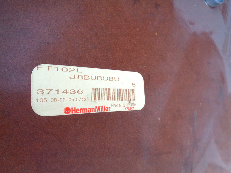 36" ROUND SIGNED HERMAN MILLER EAMES BISTRO TABLE, HAVE 4 AVAILABLE... gallery