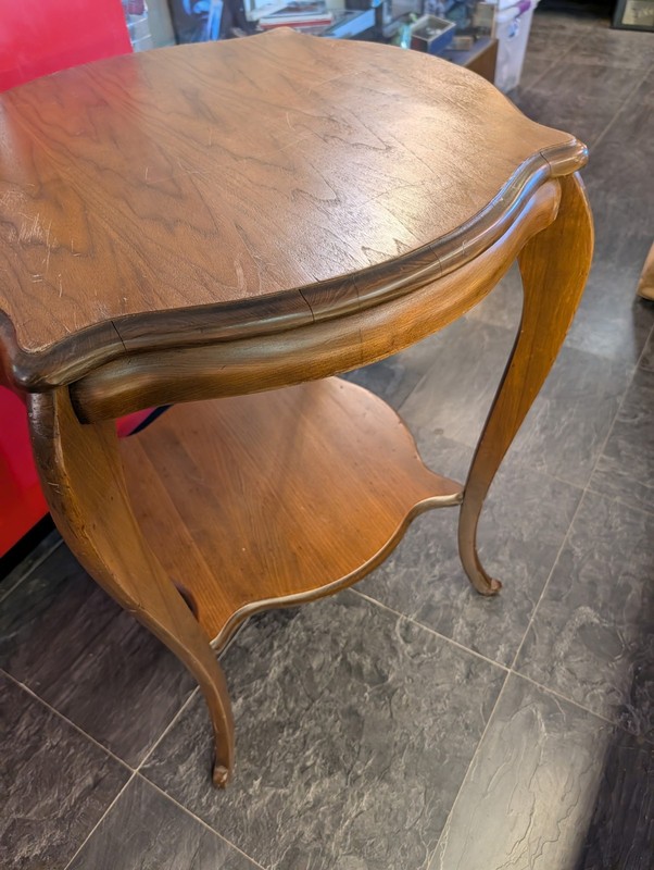 1900s Antique Parlor Table Made In Detroit Wolverine Manufacturing Co gallery