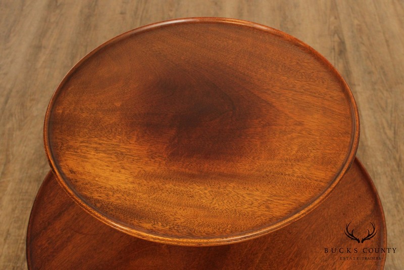 Kittinger Mahogany Queen Anne 2 Tier Dumbwaiter Side Table gallery