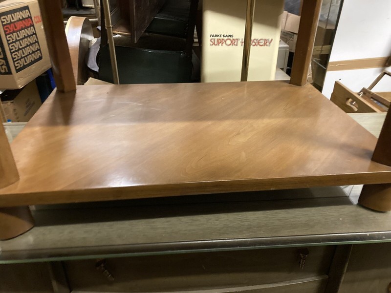 Vintage Mid Century Modern End Side Accent Table Retro 1960's Hardwood Signed W gallery