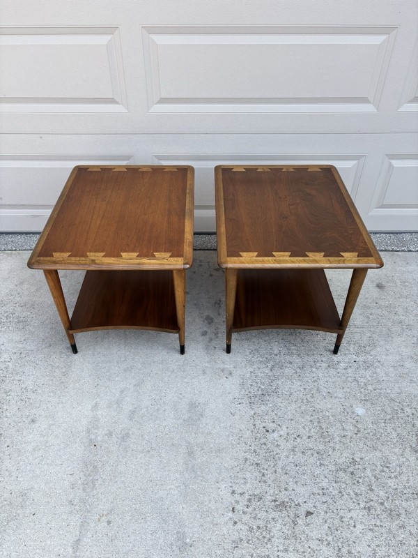 Mid-Century Modern Lane Acclaim Side Tables With Classic Dovetail Detail gallery