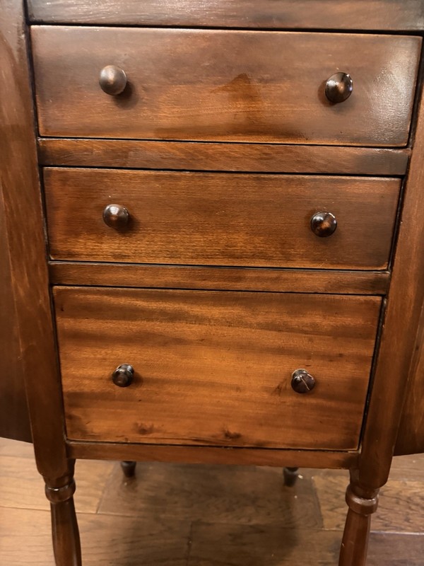Gorgeous Vintage Martha Washington Mahogany Wood Sewing Cabinet Table gallery