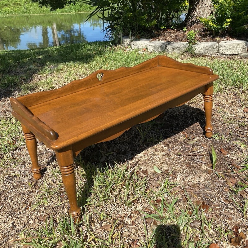 Vintage Baumritter Bench Coffee Table Wood Mid Century Modern gallery