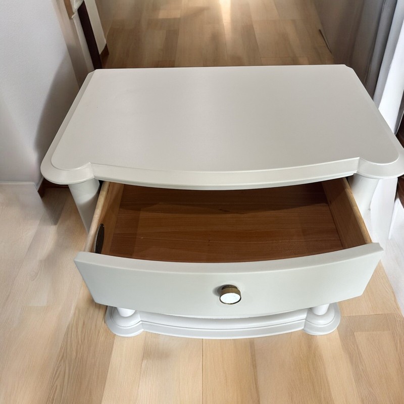 Vintage Solid Wood Beige Nightstands gallery