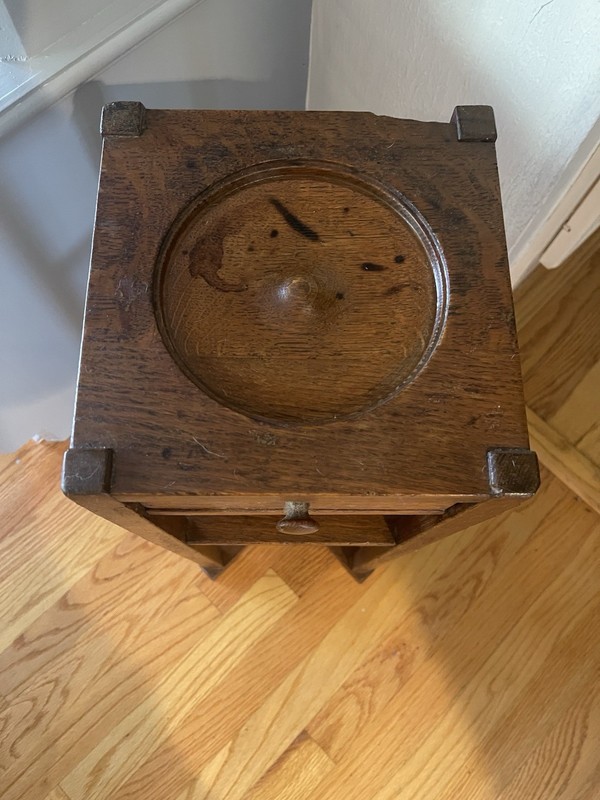 Mission Oak Smoking Stand 1910 gallery