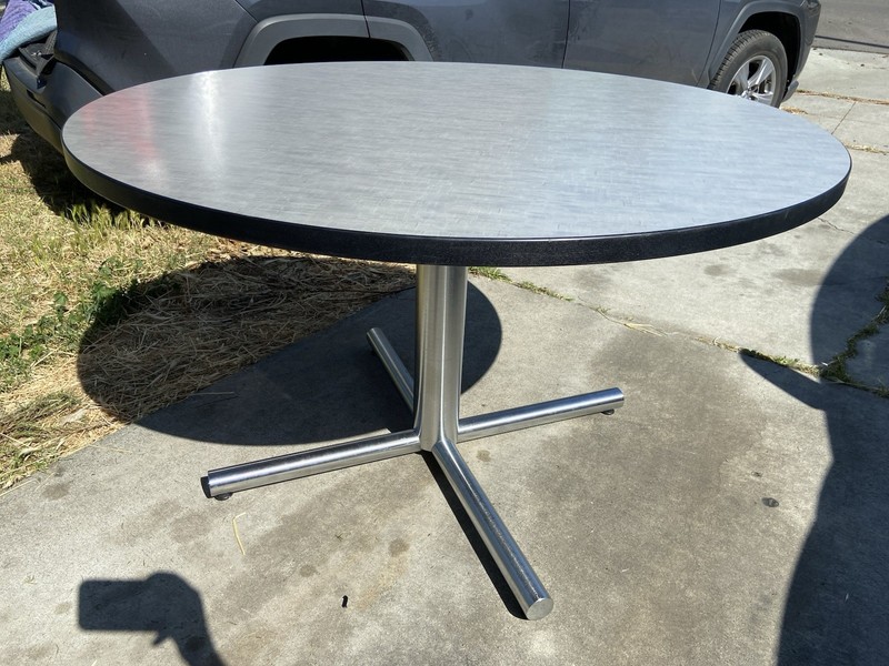 Florence Knoll Style Mid Century Modern Conference Room Table 48”/48”/29” gallery