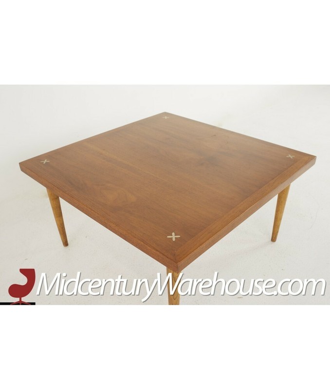 Merton Gershun for American of Martinsville Mid Century Square Walnut Coffee Tab gallery