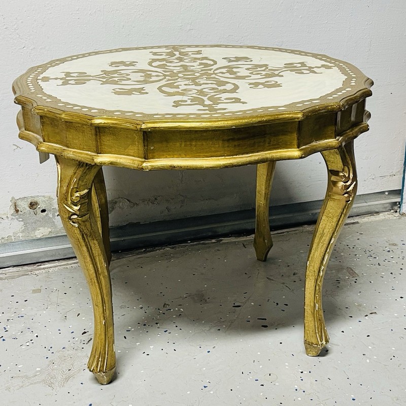 Italian Florentine Neimas Marcus Gold Table gallery