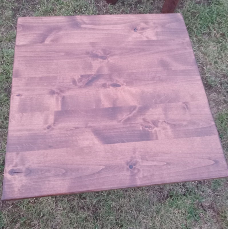Solid Alder Wood End Table with Walnut Stain/ Side Table (ET501) gallery