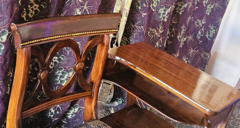 Antique Lexington Chair Co Mahogany Wood Telephone Table Gossip Bench Storage gallery