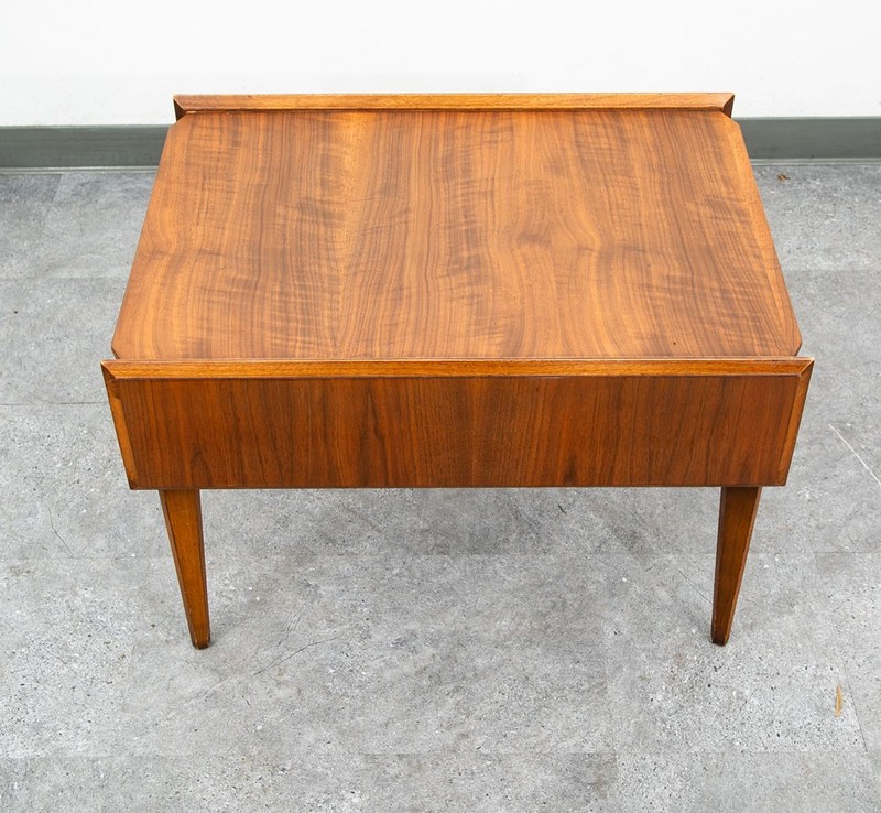 Mid Century Modern Nighstand End Side Table Lane First Edition Walnut Drawer Mcm gallery