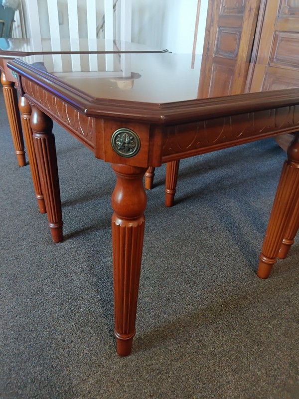 Vintage Mid Century Edwardian. Table.& X2 Side Tables gallery