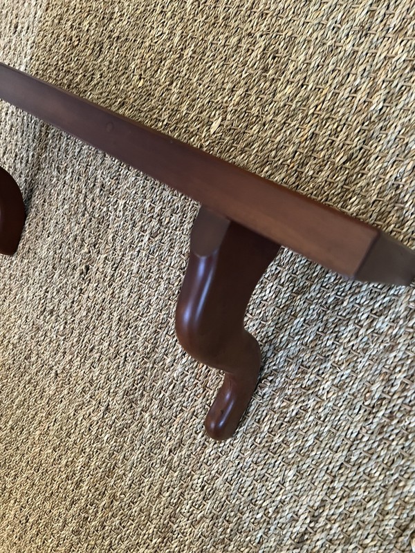 Suters Of Virginia 20thc- 22.5” Mahogany Wall Shelf -Colonial Styling