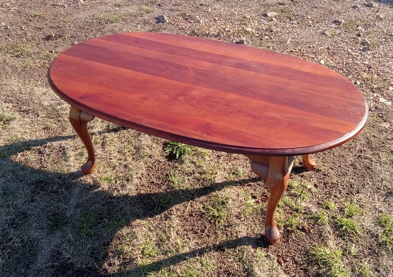 Mid Century Cherry Oval Coffee Table (CT399) gallery