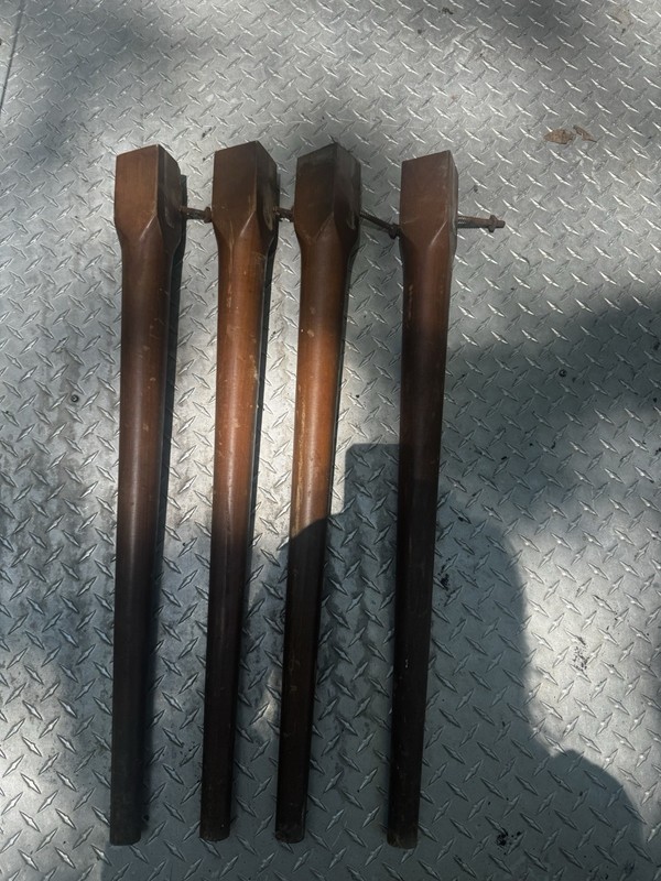 4 Mid Century Salvage Wood Coffee Table Legs 29” Tall MCM Crafter gallery