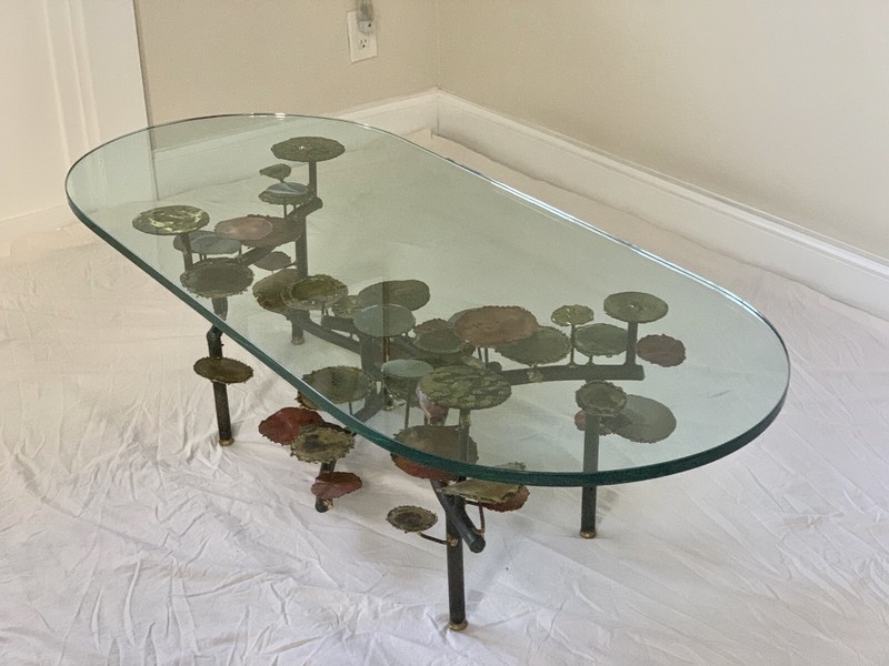 Silas Seandel Large Lily Pad Coffee Table – MCM Brutalist