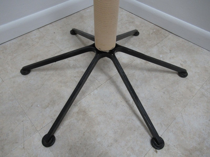 Vintage Mid Century Round Iron Pedestal Dining Table Base gallery