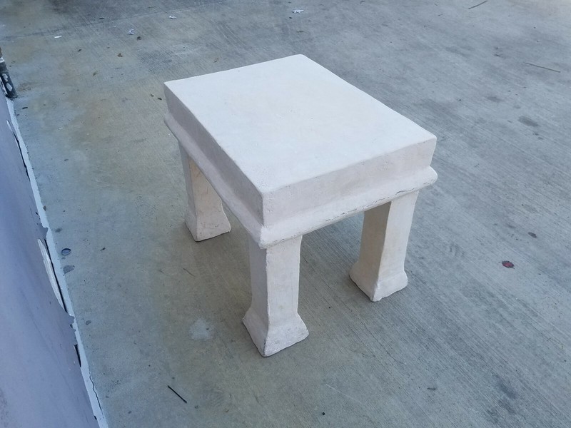 1970'S JOHN DICKINSON ATTRIBUTION PLASTER TABLE gallery