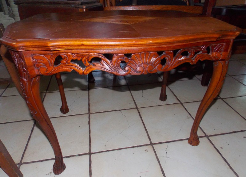 Mahogany Carved Inlaid Top Coffee Table (CT-246) gallery