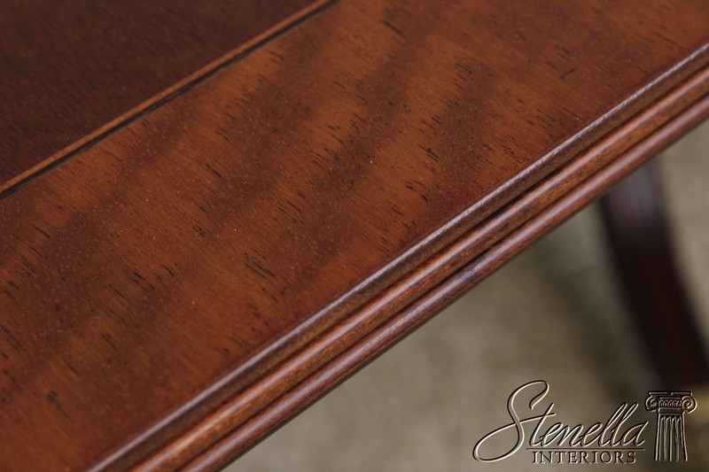L72769: HENREDON Banded Mahogany Dining Room Table gallery