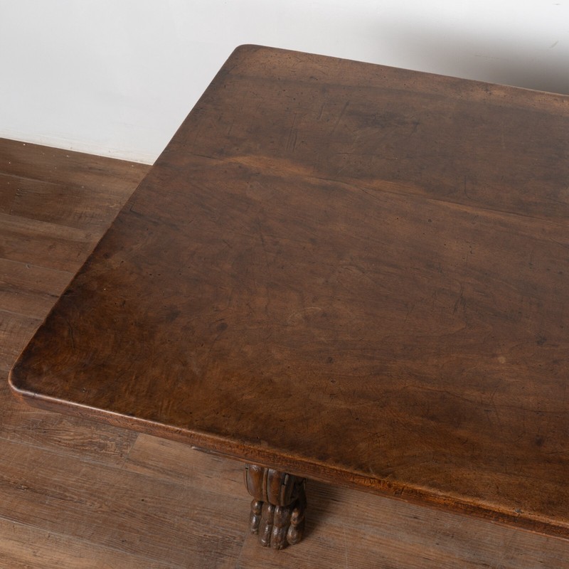 18th Century Italian Carved Walnut Desk or Console Table gallery