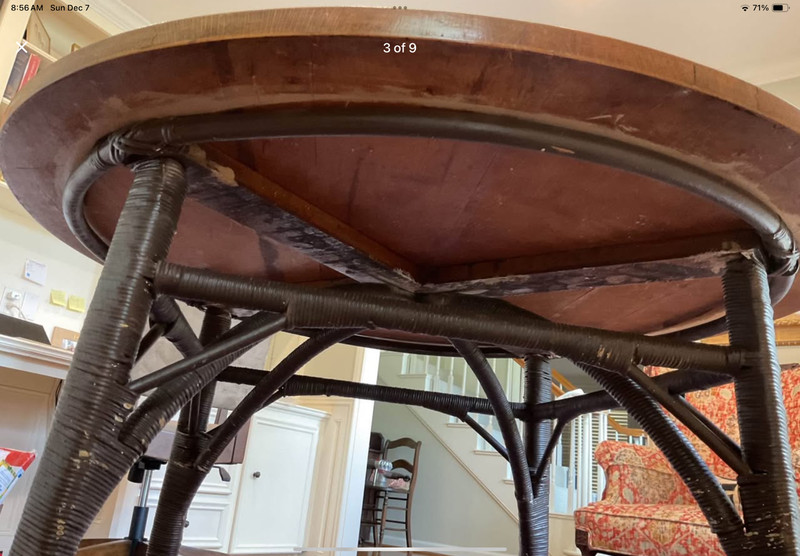 Antique Wicker Breakfast Table and Chairs gallery