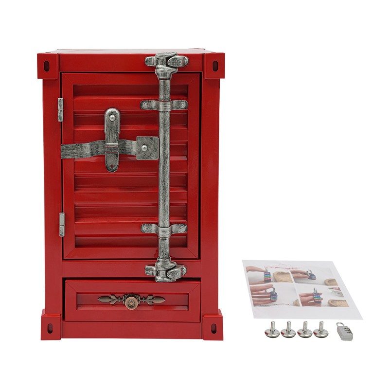Industrial Metal Container Side Table Side Table with Drawer Container Cabinet gallery