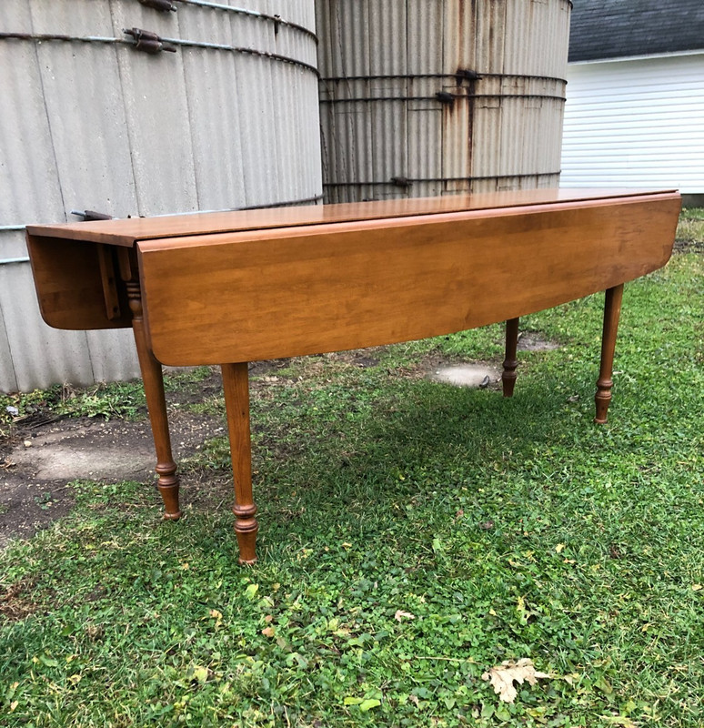 Vintage Harvest Dining Table Hard Maple Classic Drop Leaf Tell City Co. 72"