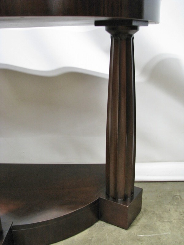 Thomas Pheasant For Baker Furniture Temple Console Table; Mahogany & Limestone gallery