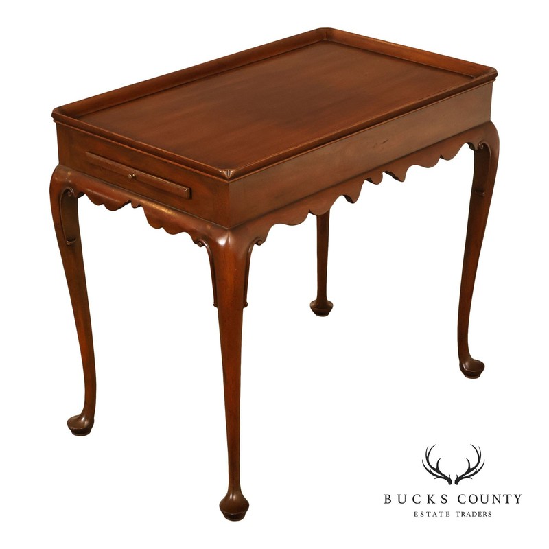 Kittinger Colonial Williamsburg Mahogany Queen Anne Tea Table