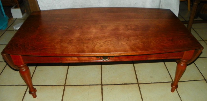 Mid Century Light Cherry Dropleaf Coffee Table (CT134)
