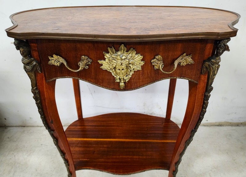 French Center Accent Lamp Table Louis XV Ormolu Mounts gallery