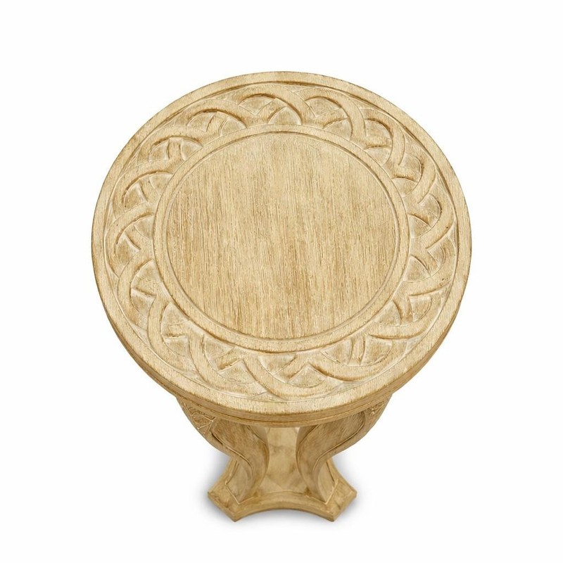Pallisades Carved Mahogany Curved Leg Pedestal Plantstand 54.5"H gallery