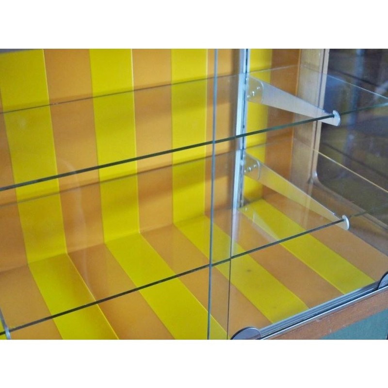 Showa Retro Pop Glass Display Case Japan Used S10055 gallery