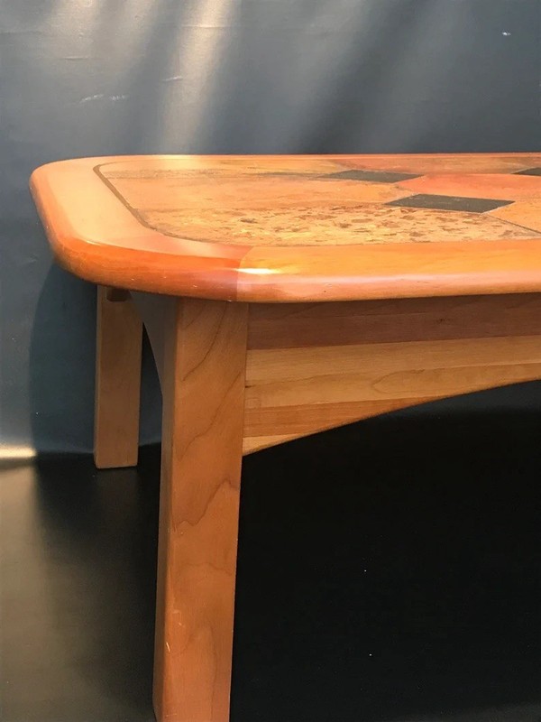 Mid Century Modern Design Slate Metamorphic Rock Coffee Table gallery