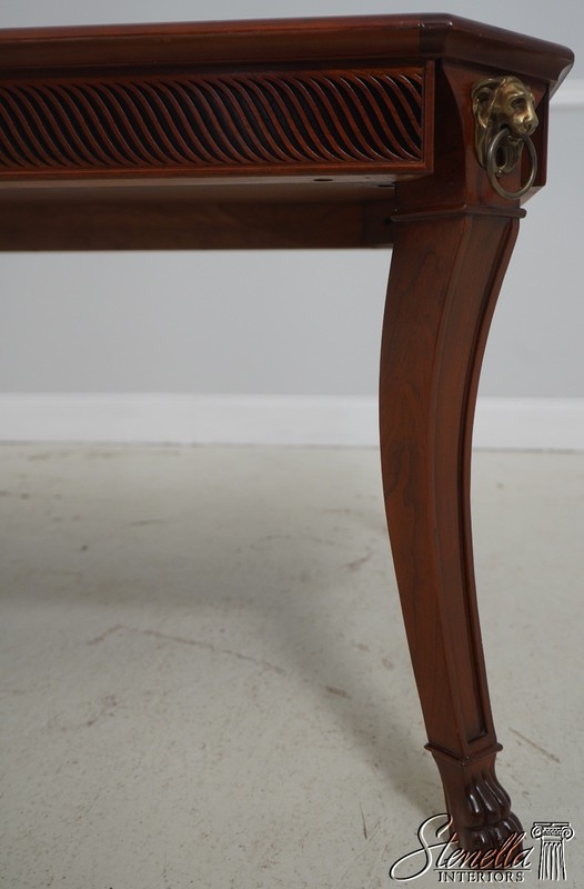 L71205: JOHN WIDDICOMB Neoclassical Inlaid Mahogany Cocktail Coffee Table gallery